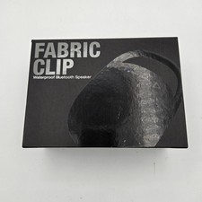 Fabric Clip Branded Waterproof Bluetooth Speaker - Black Wireless Portable