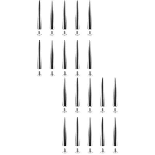 2 Pieces DIY Rivet Accessories Miss Silver Metal Punk Rivets Craft - Picture 3 of 12