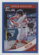 2018 Donruss Optic Variation Blue Prizm /149 Andrew Benintendi (Check Swing)