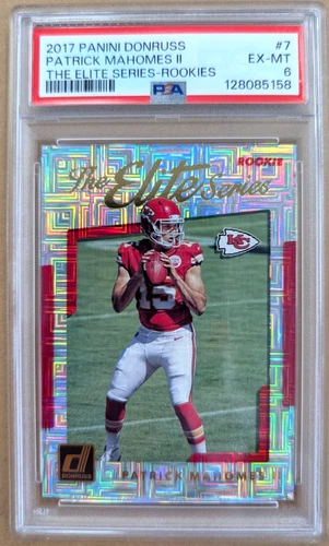2017 Donruss The Elite Series Rookies #7 Patrick Mahomes II - PSA 6 EX-MT