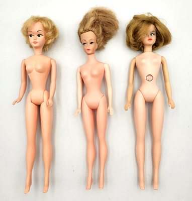 パーリーキングベア　ドリス&テリー・ミショーNo.1344ビンテージテディベア VTG Wendy Doll Elite Creations* Mary Makeup *Tressy Growing Hair