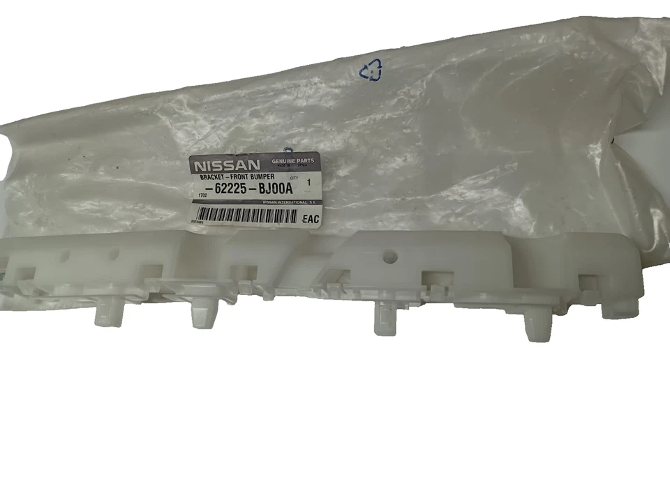 Soporte de parachoques delantero izquierdo Nissan NV200 62225-BJ00A genuino OEM Foto 3 de 4