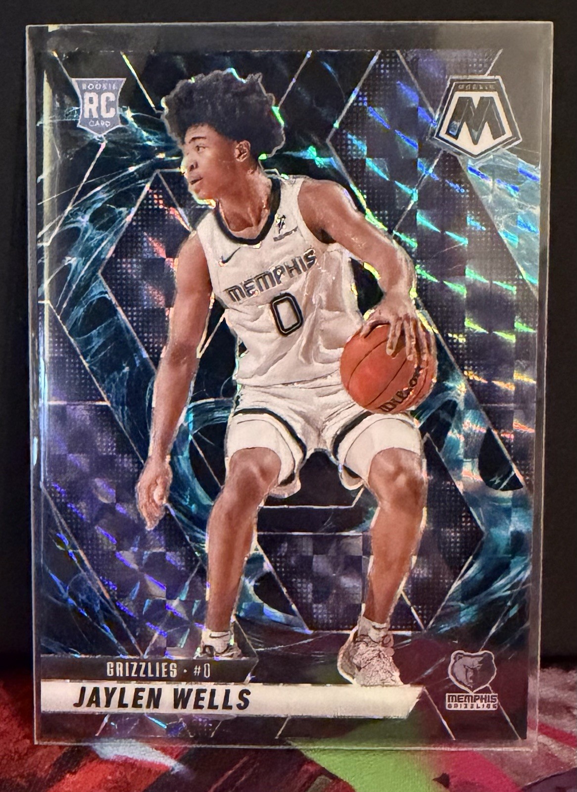 2024-25 Panini Mosaic - Rookies Jaylen Wells #240 Genesis Mosaic Prizm (RC) SSP
