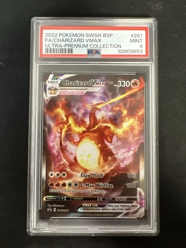 2022 Pokémon SWSH Charizard VMAX Ultra-Premium Collection PSA 9