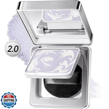CARSLAN 2.0 Black Magnet Soft Focus Powder, Waterproof Translucent Pressed Se