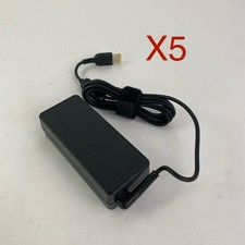Lenovo 65W A19-065N2A 20V Square AC Adapter Mixed Lot No Power Cord - Lot of 5