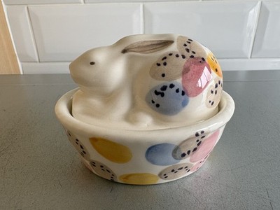 Emma Bridgewater * Mini Eier Hase auf Korb *