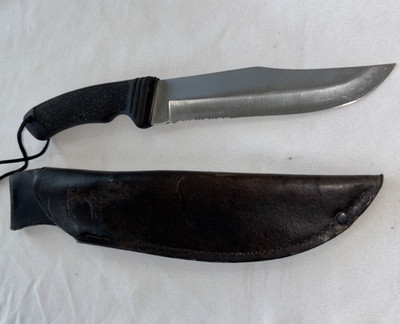 Vintage CRKT Sawtooth 2000 Black With Sheath
