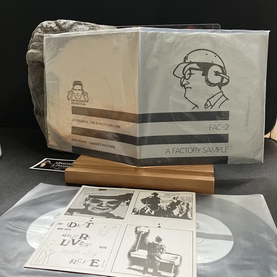 FAC-2 A Factory Sample Records 1979 Gatefold 33rpm Joy Division 4 stickers EX/EX - Image 3 of 4
