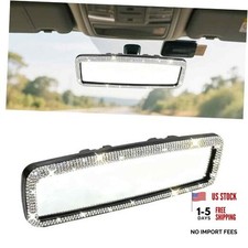 Rearview Mirror, Bling Car Accessories For Women, Hand-set Diamonds,