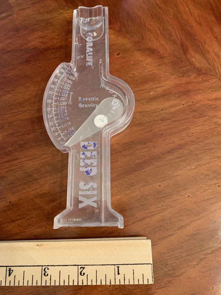 Saltwater Aquarium Water Density Meter. Deep Six Specific Gravity Hydrometer - Image 4 of 4