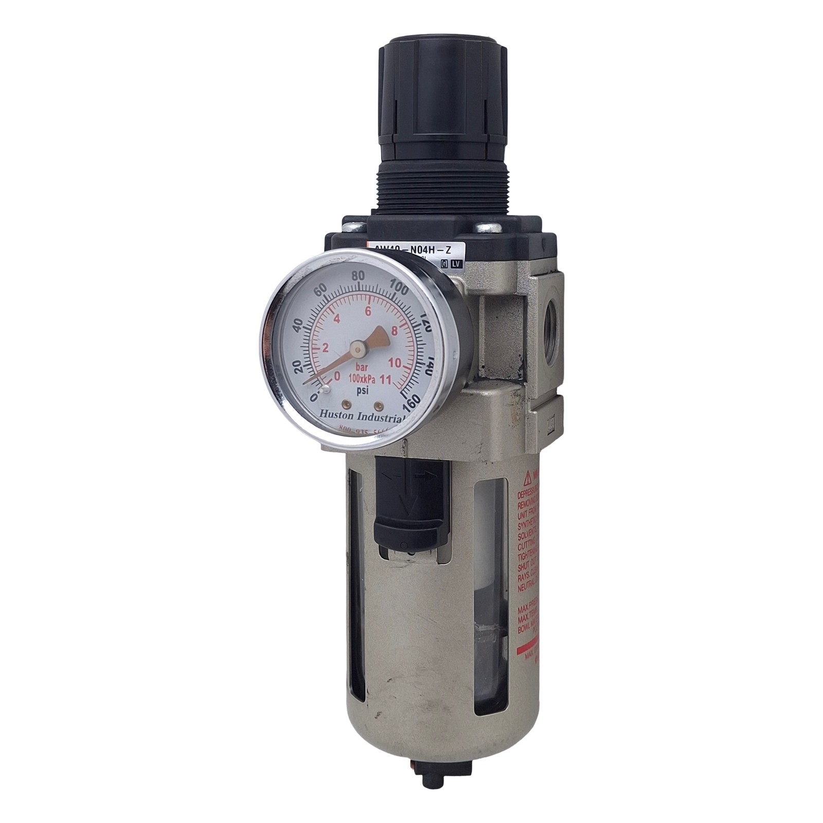 SMC AW40-N04H-Z Filter Regulator, 1/2in NPT, 7-125psi, 5µm Filtration