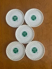 Vintage set of 5 Quaker State Motor Oil Plastic Coasters - Ritepoint