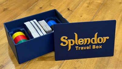 Splendor Board Game Travel Box:  60% smaller than original box! 3D Printed