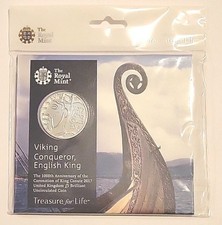 2017 The Royal Mint King Canute Brilliant Uncirculated UK Five Pounds £5 coin