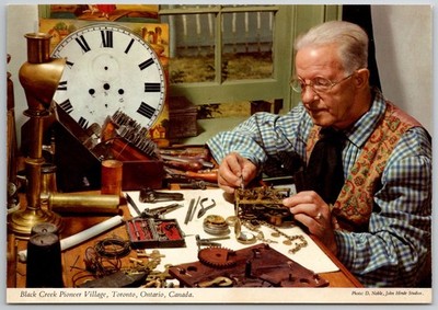 Black Creek Pioneer Village Clockmaker Toronto John Hinde Postcard