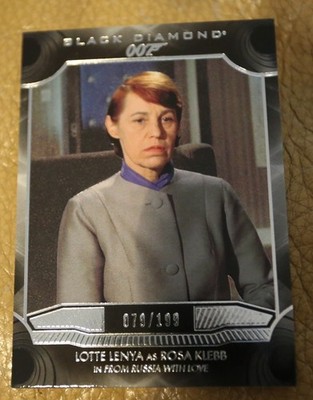 JAMES BOND NUMBER 79 of 199 LOTTE LENYA AS ROSA KLEBB BLACK DIAMOND TRADING CARD