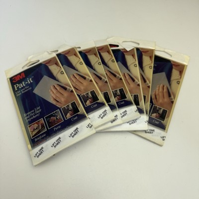 VTG 3M Pat-it Pet Hair Remover 25 Peelable Sheets Fits In Pocket NOS Lot Of 7