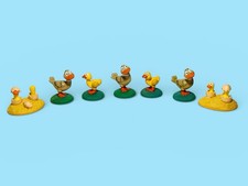 Vintage Ferrero Kinder Surprise Egg Toy Figurines Lot of 7 Cake Toppers