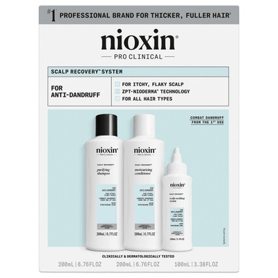 NIOXIN Scalp Recovery Anti-Dandruff Set Shampoo/Cond/Serum 200/200/100mL