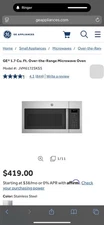 GE 1.7 cu. ft. Over the Range Microwave in Stainless Steel