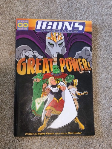 ICONS Superpowered Roleplaying Great Power TTRPG Ad Infinitum Paperback