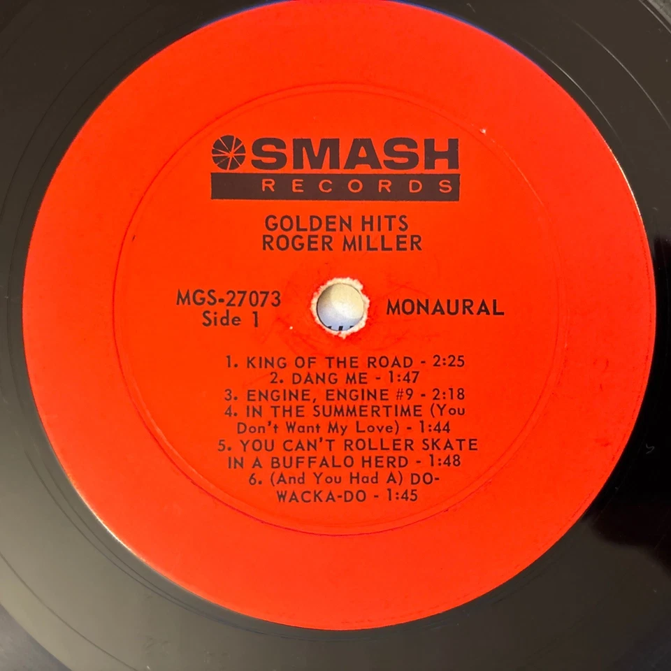 Roger Miller - "Golden Hits" - LP, Mono - Image 3 of 4