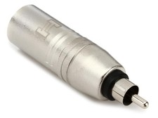 Hosa GXR-135 XLR Male to RCA Male Adapter 3-pack Bundle