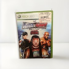 WWE Smackdown Vs. Raw 2008 Microsoft Xbox 360 Pristine manual/ Bonus Disc Rare 