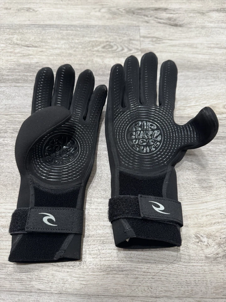 NUEVO Guantes de neopreno Rip Curl E-Bomb 2 mm 5 dedos talla L negros Foto 3 de 3