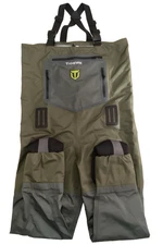 TIDEWE BREATHABLE STOCKINGFOOT FISHING HUNTING CHEST WADERS MEN'S SIZE SMALL