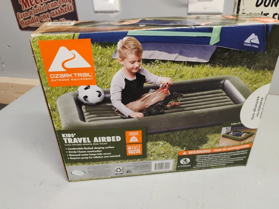 Cama de aire de viaje para niños equipo al aire libre Ozark Trail Foto 2 de 3