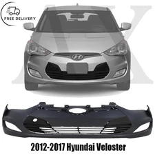 Front Bumper Cover Fascia & Bumper Grille For 2012-2017 Hyundai Veloster