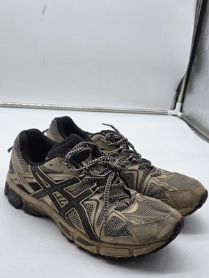 ASICS Gel-Kahana 8 Shoes Mens Size 10 Beige Trail Running Damaged Sneakers T6L0N