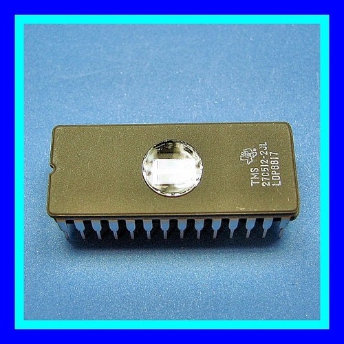 TMS27C512-2JL EPROM 250ns 64K x8 VPP 12.5V Ceramic 28 Pin UV Erasable 27C512 NEW - Picture 2 of 4