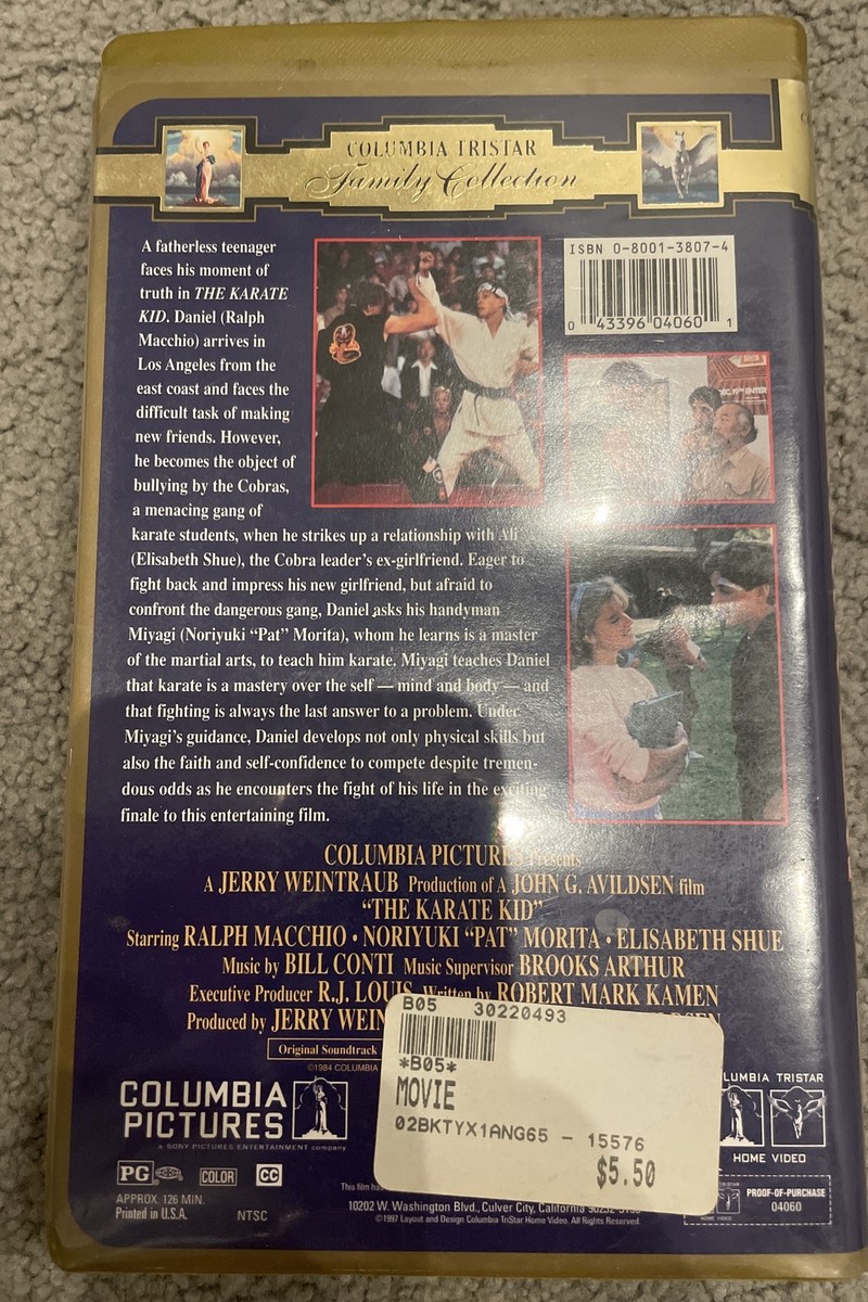 The Karate Kid (VHS, 1984, Closed Captioned) 43396604063| eBay