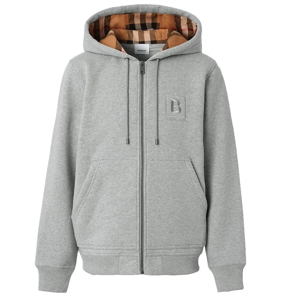 vintage burberry zip up hoodie