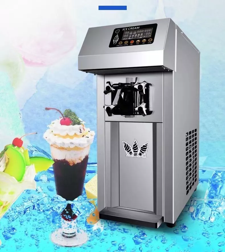 Frozen Ice Cream Maker, Soft Serve Frozen Yogurt Machine with Single Flavor