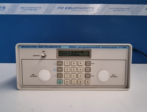 Marconi Instruments 2186 Programmable Attenuator 5GHz 130dB opt 1 ⚠ Not in spec