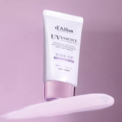 D'ALBA Waterfull Tone-Up Sun Cream (Purple) 1.69oz / 50ml SPF50+ K-Beauty