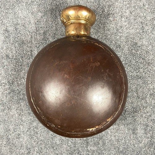 ANTIQUE HANDMADE TIN CANTEEN WATER BOTTLE FLASK JUG Rounded Vessel Container - Picture 4 of 14