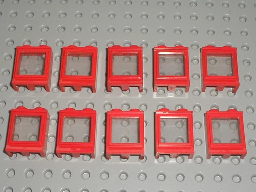 10 x Vintage LEGO Window 3081cc01 / Sets 342 340 347 380 357 570 131 545 351 119