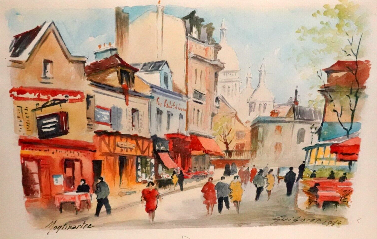 Montmartre 水彩画　2003年 s-l1200.png