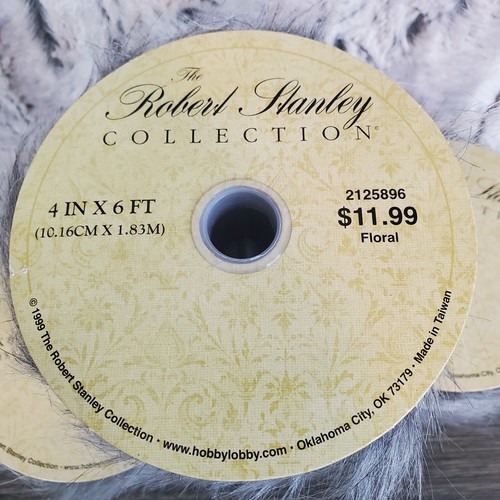 Medias Hobby Lobby Gris Piel Sintética Borde X3 - 4" W X 6' Largo, Artesanías, Costura NUEVO - Imagen 3 de 4