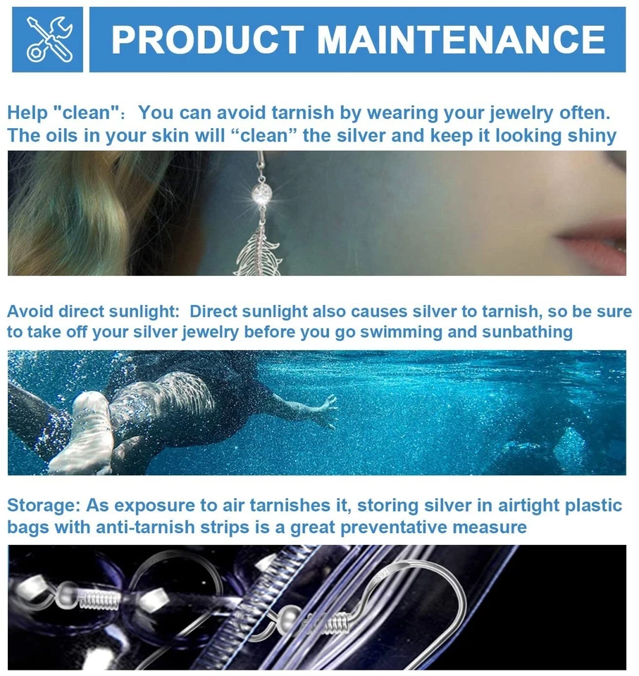 500Pcs 925 Silver DIY Earring Hooks Jewelry Beads Ear Wires Making Findings Kit - image 4 of 4