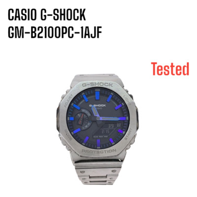 カシオ　腕時計　G-SHOCK　フルメタル　GM-B2100PC-1AJF CASIO G-SHOCK GM-B2100PC-1AJF Black Metal Rainbow Silver Men's