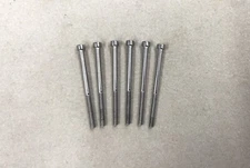 Fender System One, set of 6 Intonation/saddle Screws, stainless,1984-1987, Japan
