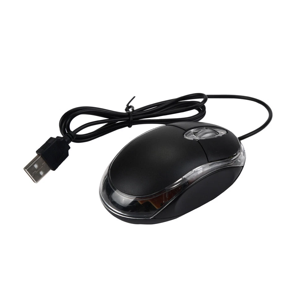 For PC Laptop 1200 DPI USB Wired Optical Gaming Mice Mouses A - Image 2 of 4