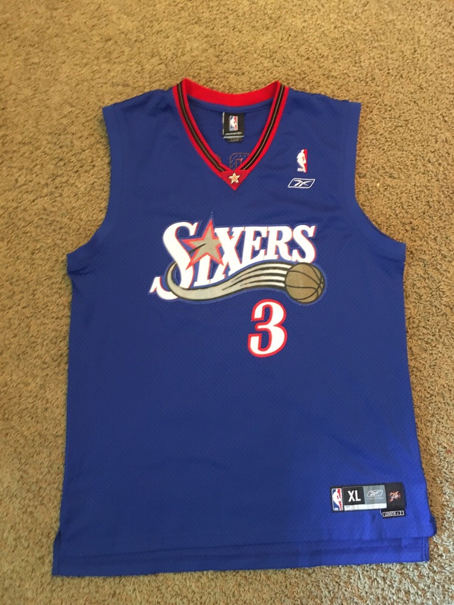 Reebok Sixers Iverson ジャージ Mサイズ Allen Iverson Philadelphia 76ers Sixers Reebok Swingman XL