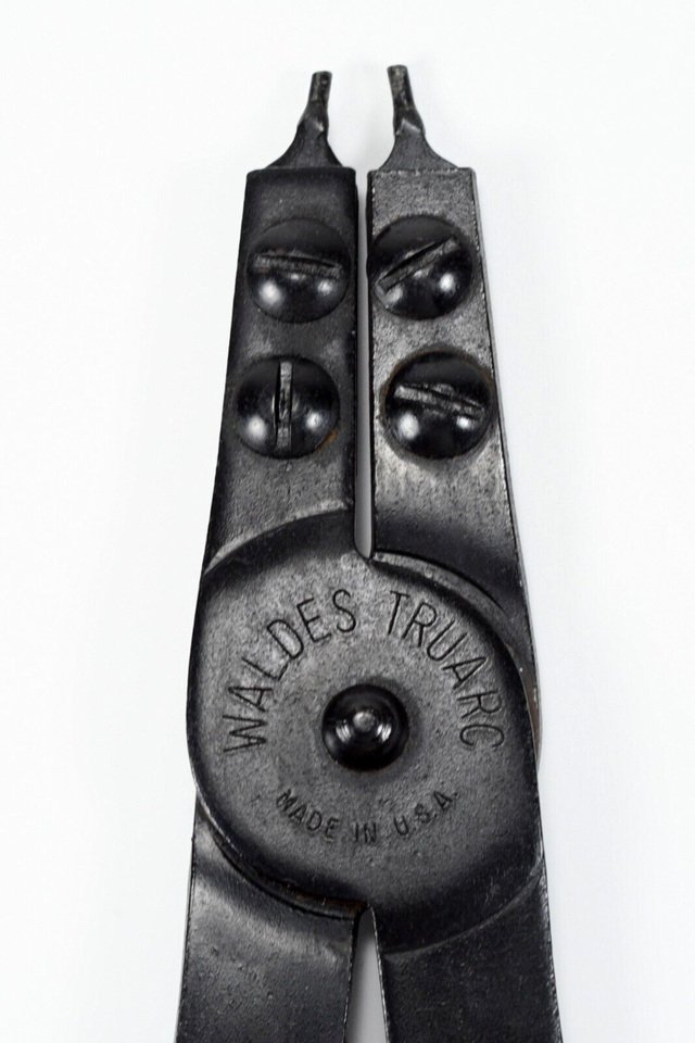 Waldes Truarc 16" Heavy Duty Ratcheting Snap Ring Pliers W/ No.S67 Tips
